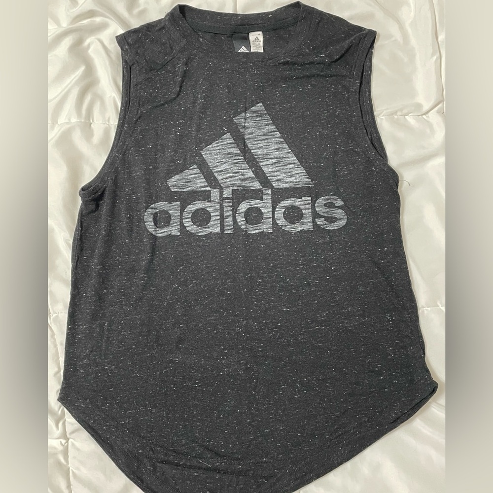 Adidas Gray Sleeveless Tank Top